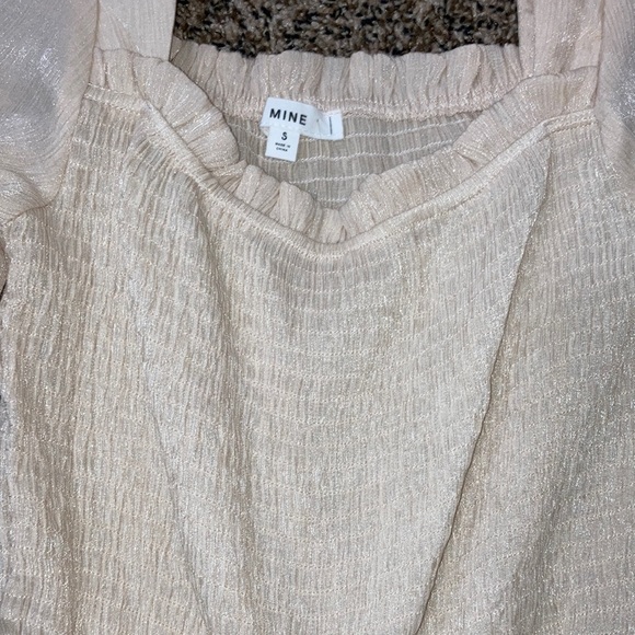 White Shimmery Blouse - Picture 2 of 3